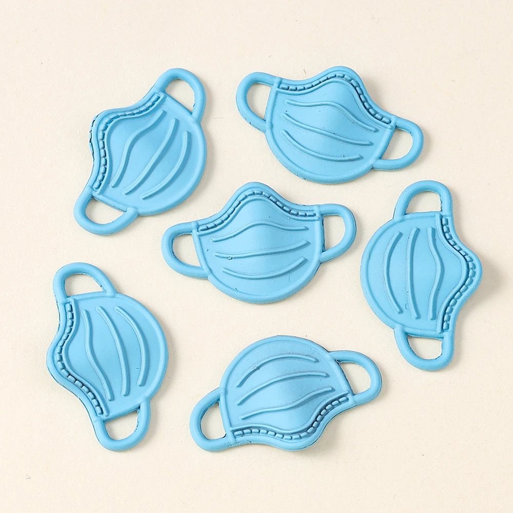 10pcs Lovely Doctor Nurse Mini Respirator Mask Charms Cute Pendant for DIY Bracelet Necklaces Jewelry Making Accessories