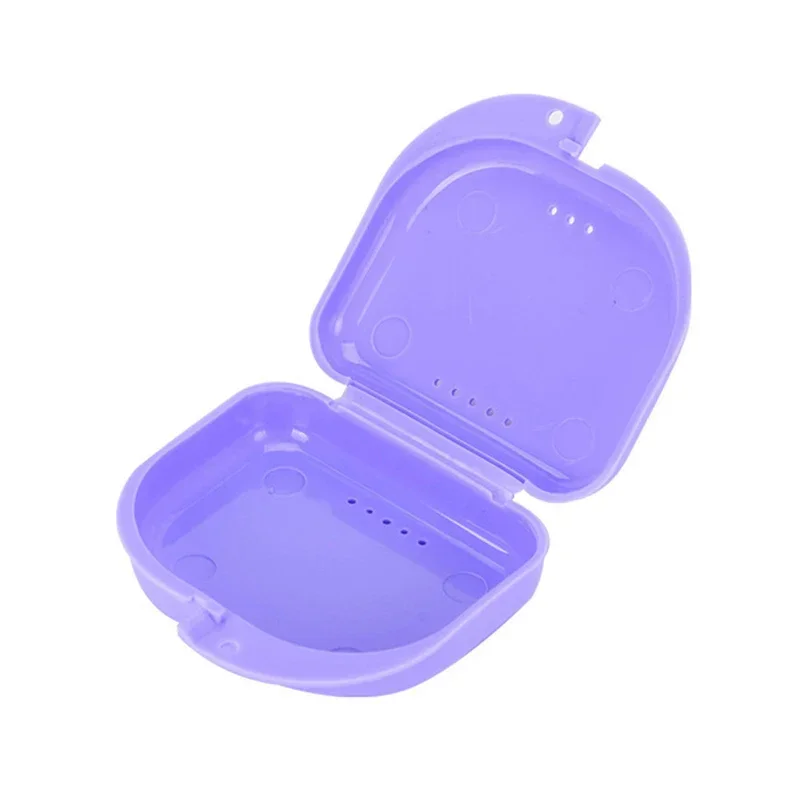 

5pcs Denture Tray Box Dental Orthodontic Retainer Box Case Plastic Teeth Container Denture Box False Teeth Protective Case