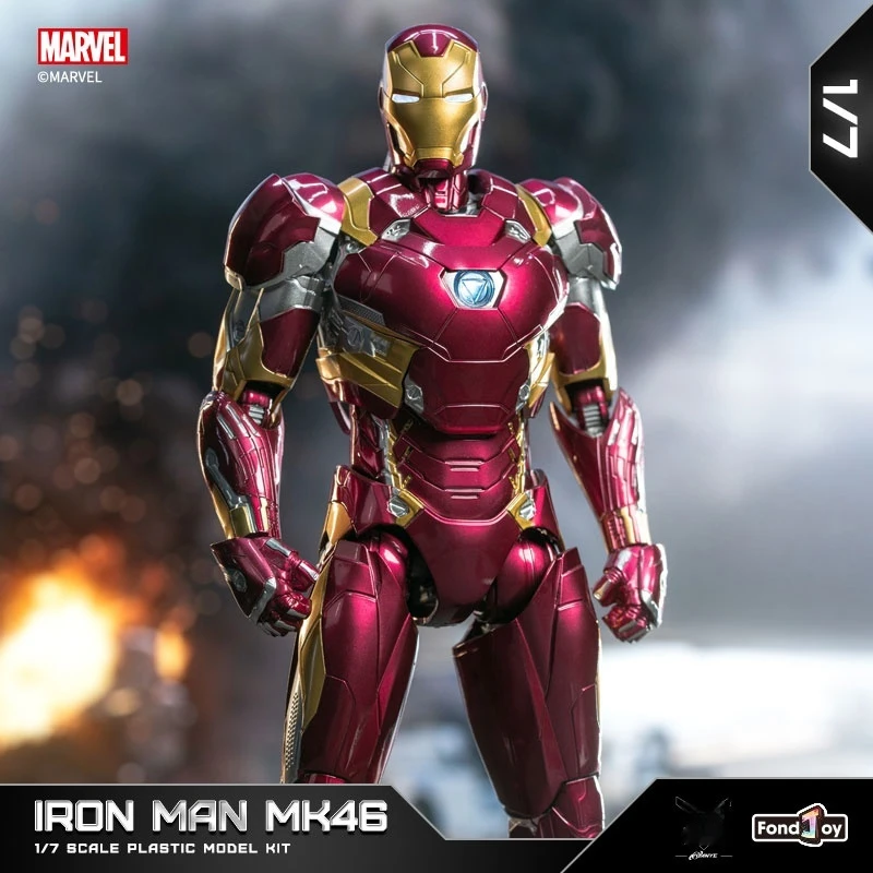 

Marvel Comics officially licensed Iron Man MK46 1/7 scale model kit articulated action doll a beautiful toy for collectors