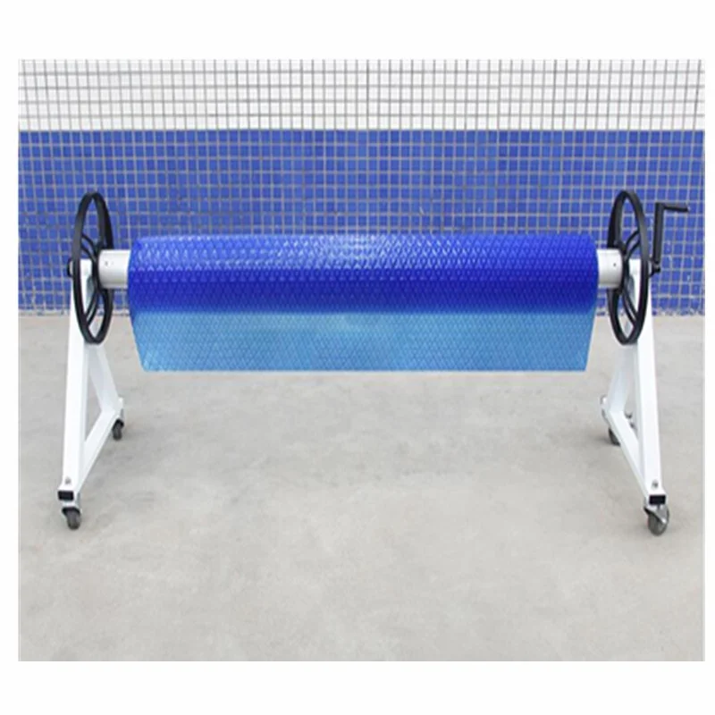 بكرة دوارة محمولة من الفولاذ المقاوم للصدأ لغطاء حمام السباحة