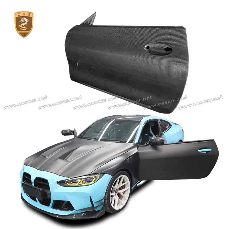 Left Right Car Outside Door Replacement Dry Carbon Fiber Cover Trim For Porsche 911/992 upgrade GT3RS Style Door Panel Accessory