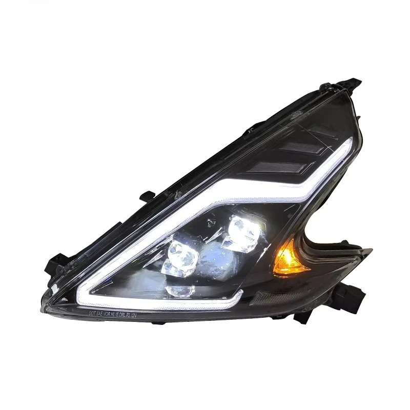 for Nissan 370z Auto Parts Headlights 2009 2010 2021 Auto Part Front Light Lamp Upgrade LED Plug and Play Headlamp