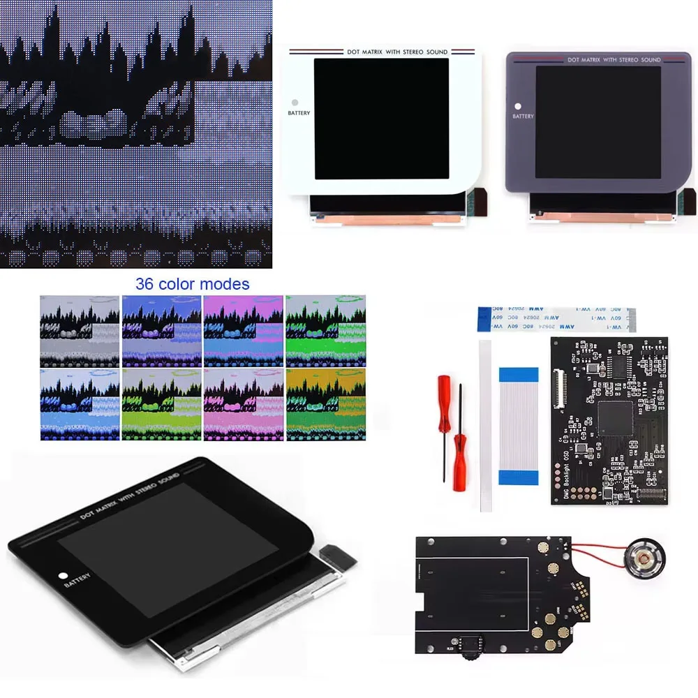 Pre-Laminated For GB DMG LCD IPS LCD Screen Kits  OSD Menu W