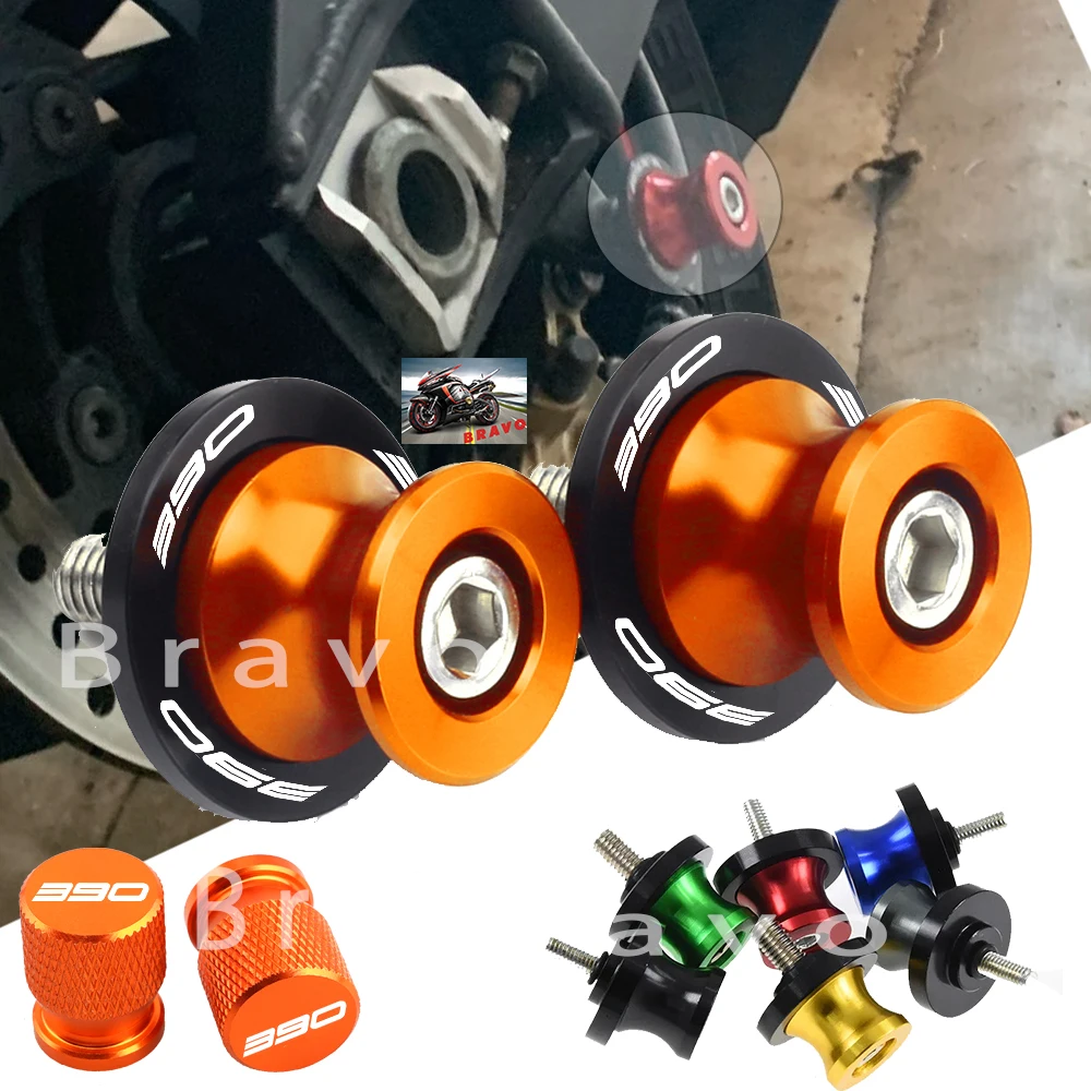 

For KTM Duke390 Duke 390 RC 390 390 Adventure Bolts Accessories Motorcycle Swingarm Spools Sliders Stand Screws