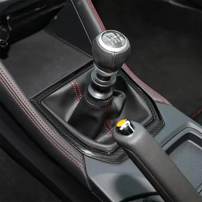 18 قطعة من الكربون الجاف الحقيقي غطاء وحدة التحكم المركزية للوحة القيادة لـ WRX 2022-2024 ملحقات داخلية للسيارة