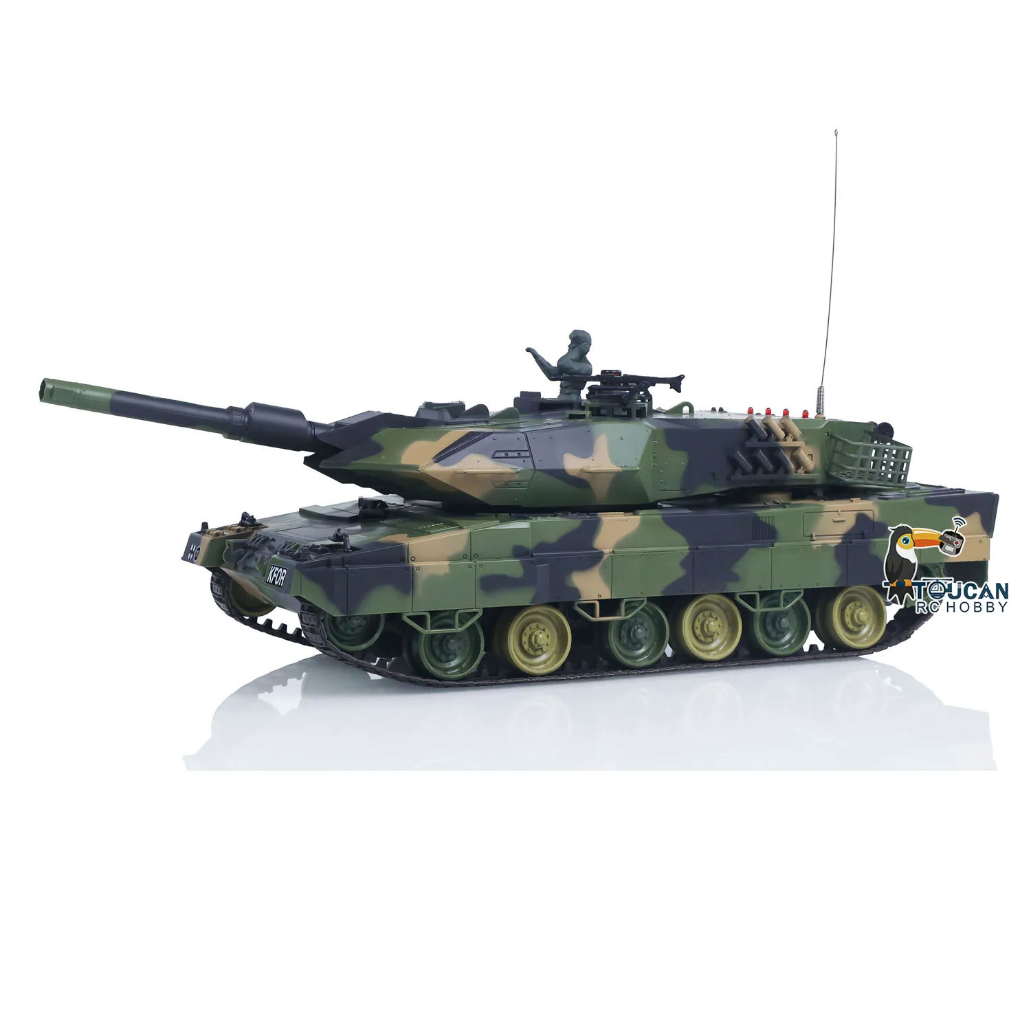 1/24 HengLong 3809 2.4GHz RC réservoir léopard 2 A5 télécommande modèle de char de combat BB infrarouge bataille pulvérisation d'eau batterie Radio