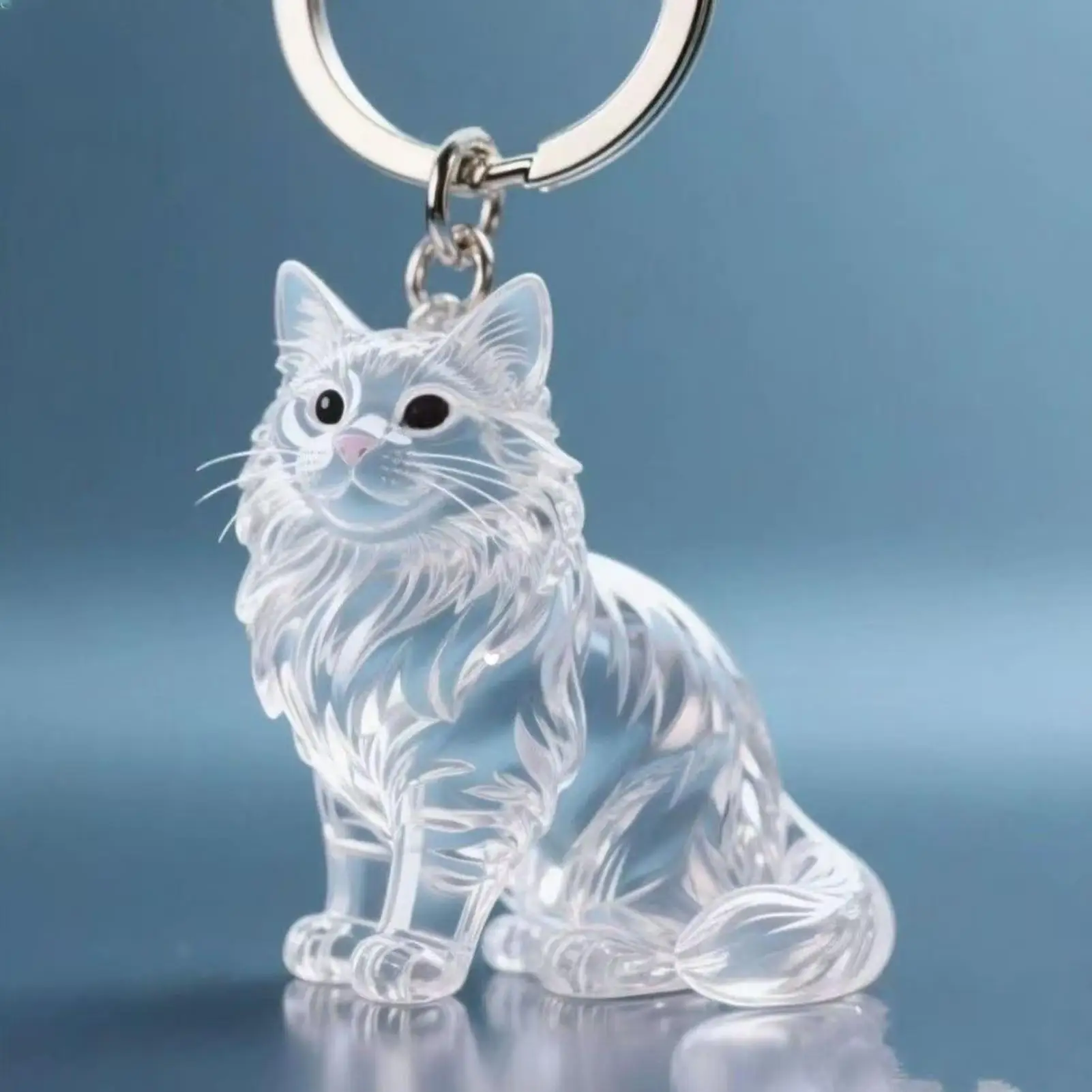 Pet Hair Storage Keychain Cat Hair Collector Pendant Animal Hair Keepsake Box For Collection Backpack Purse Wallet Handbag