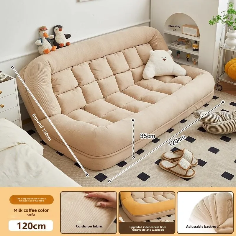 Canapé paresseux inclinable, Tatami Double, petit appartement, chambre à coucher, chenil humain