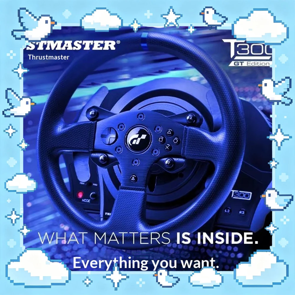 

Игровой руль-симулятор THRUSTMASTER T300RS GT с высокоскоростным бесщеточным сервоприводом, двухдиапазонная система, совместим с ПК