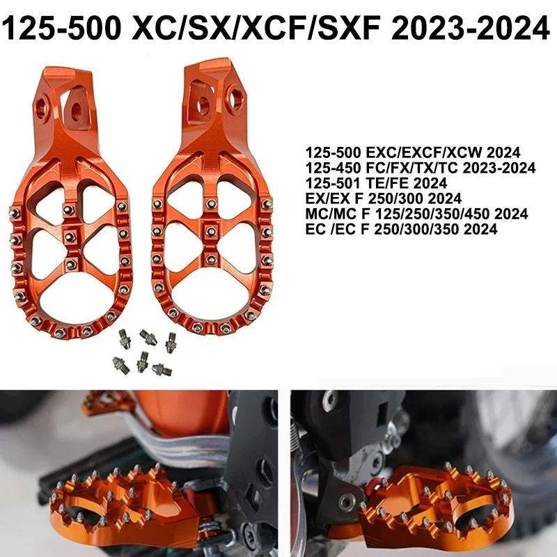 

Педаль из алюминиевого сплава с ЧПУ подходит для 125-500 XC/SX/XCF/SXF 2023-2024 Hus 125-450 FC/FX/TX/TC 2023-2024 газовый MC