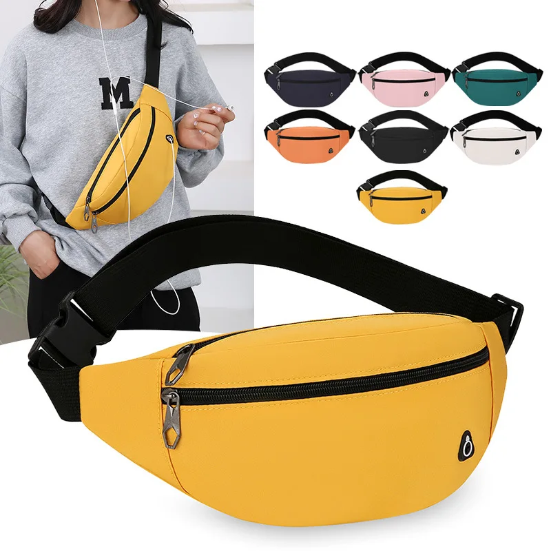 Новая спортивная поясная сумка с карманом для телефона, большая вместительная сумка через плечо для бега в тренажерном зале, активного отдыха