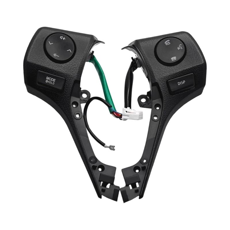 Steering Wheel Button Area Repair Set with Left and Right Panels Black Housing and Wiring Leads Part 84250-02560 for H8WE