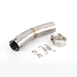 For Triumph Street Triple 675 2013 to 2017 Street Triple 675 R 2013-2017 Escape Motorcycle Exhaust Middle Link Pipe Slip-on