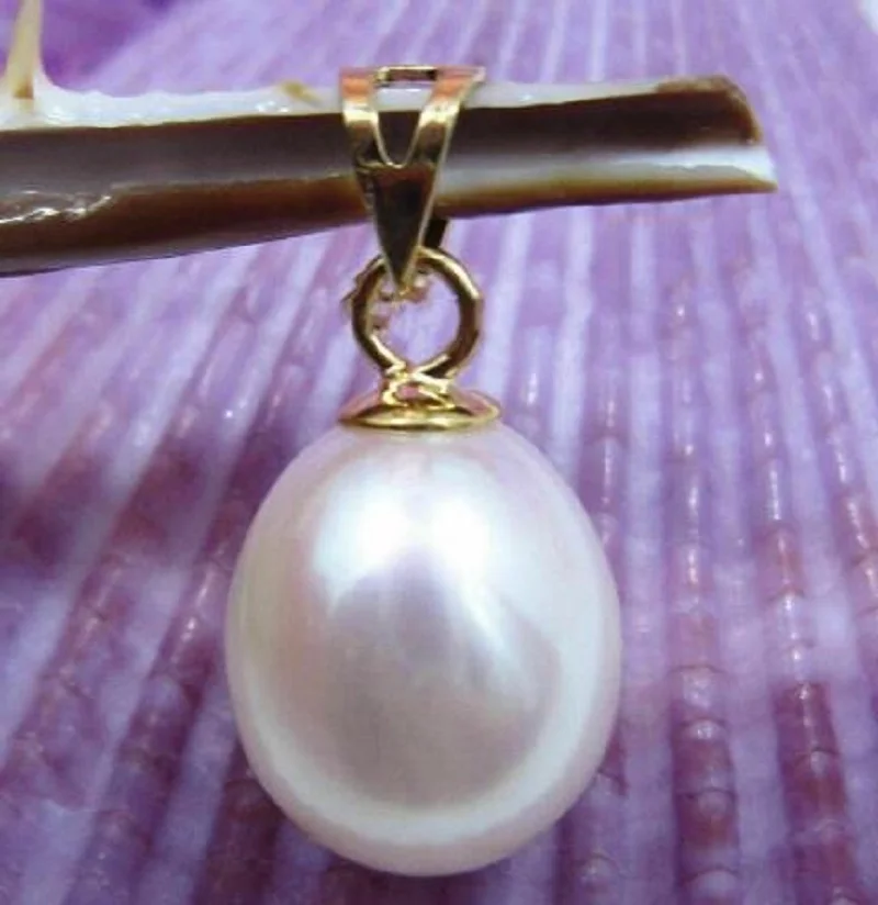 

Gorgeous Huge AAAA 10-12mm natural AKoya white pearl pendant