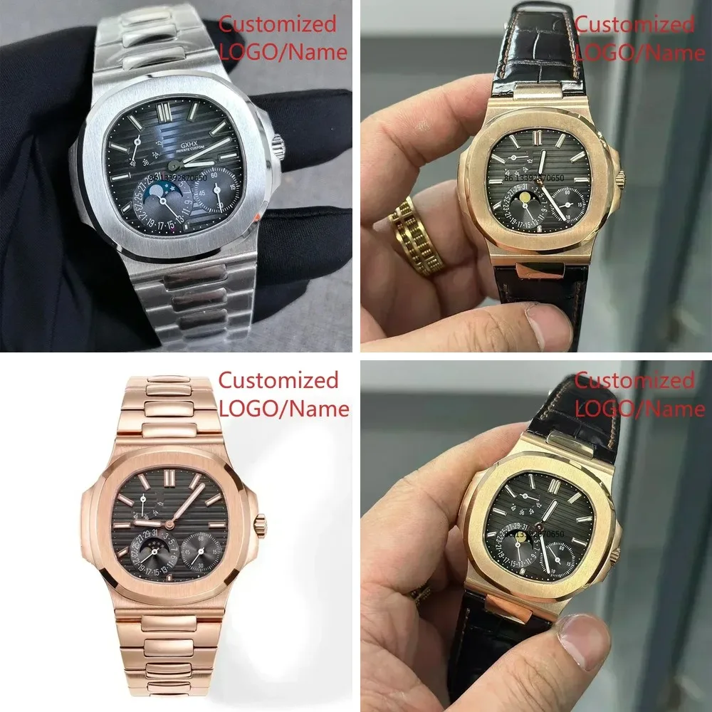 

wholesale price custom logo high quality luxury watch Men Automatic Mechanical Multi-functional Watch Stainless