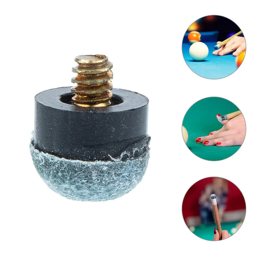 

25Pcs Billiard Cue Tip Replacement Kit Screw-on Pool Stick Tips Easy Install Anti-Wear Cue Tips for Accurate Ball