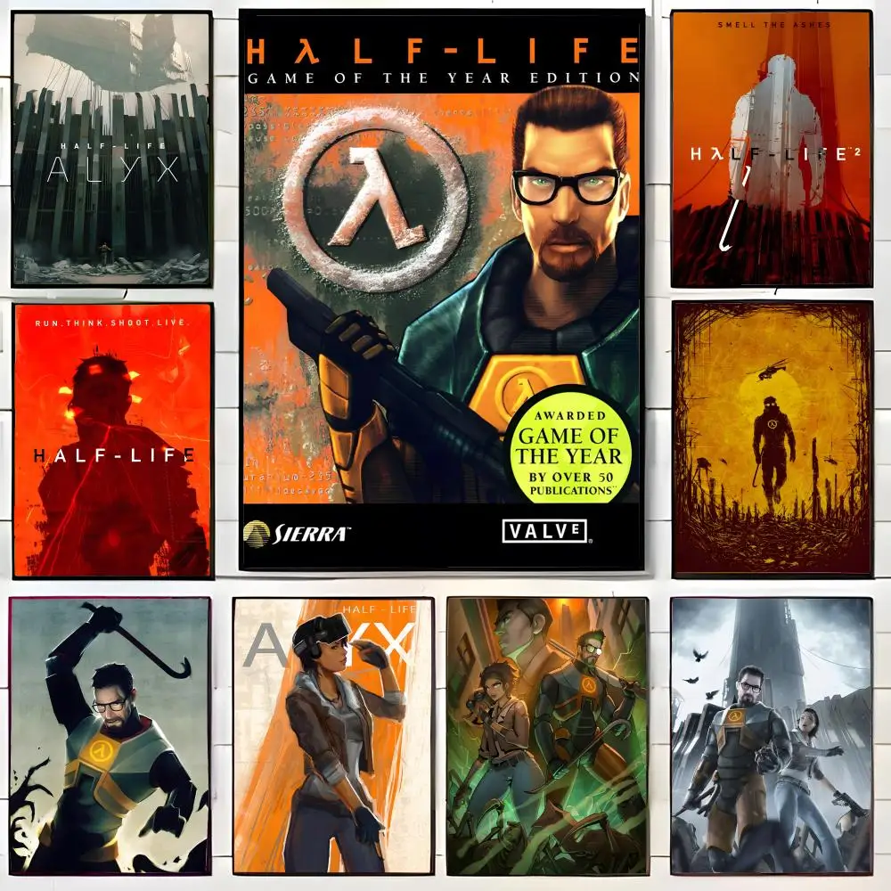 Classic SciFi American VideoGame H-Half-Life Alyx 2 Poster Wall Art Print Poster Decorative Mural Home Decor Gift Unframed