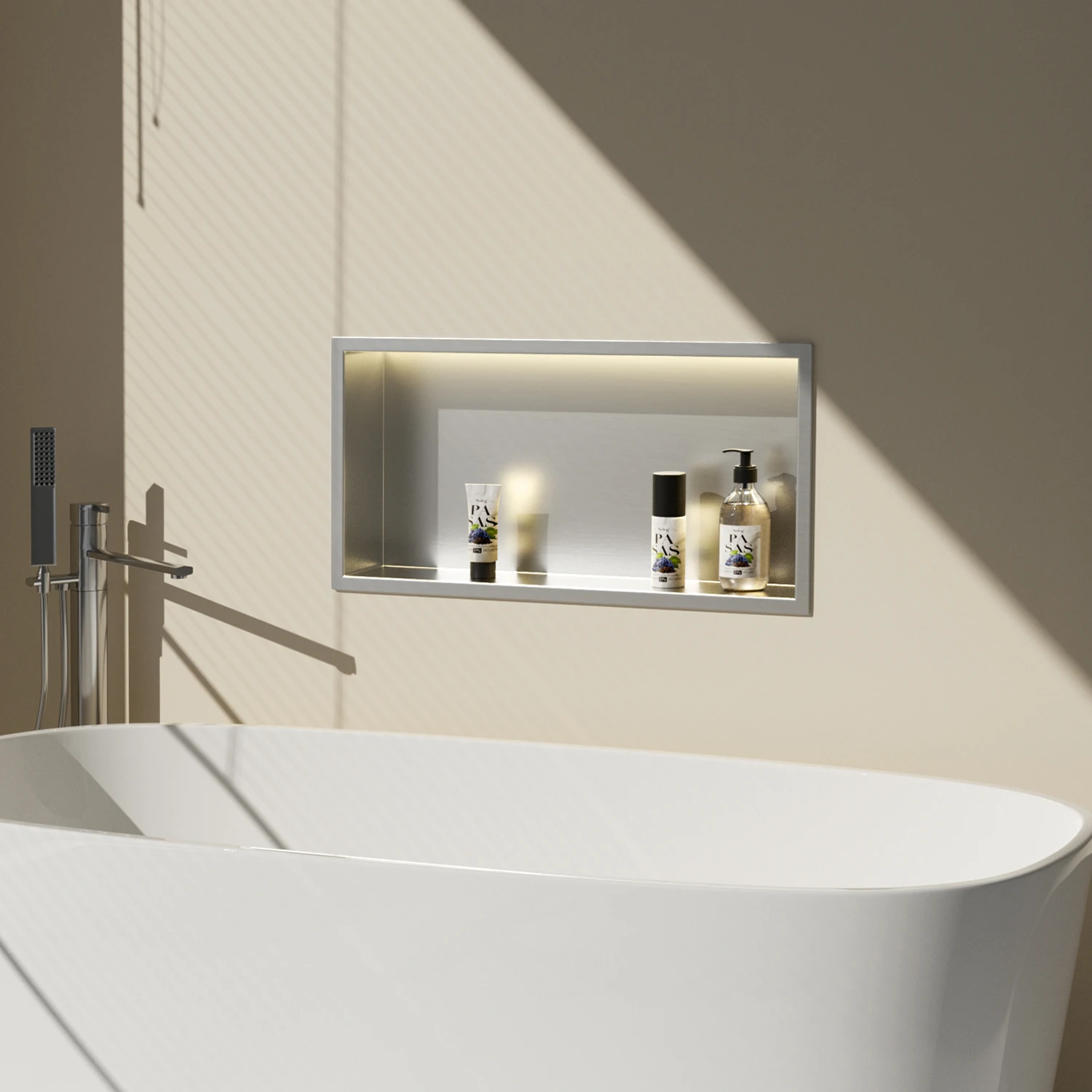 NEODRAIN الحديثة الفولاذ المقاوم للصدأ دش الجدار المتخصصة مجموعة ملحقات الحمام الكاملة منتجات دعم الشركة المصنعة #1