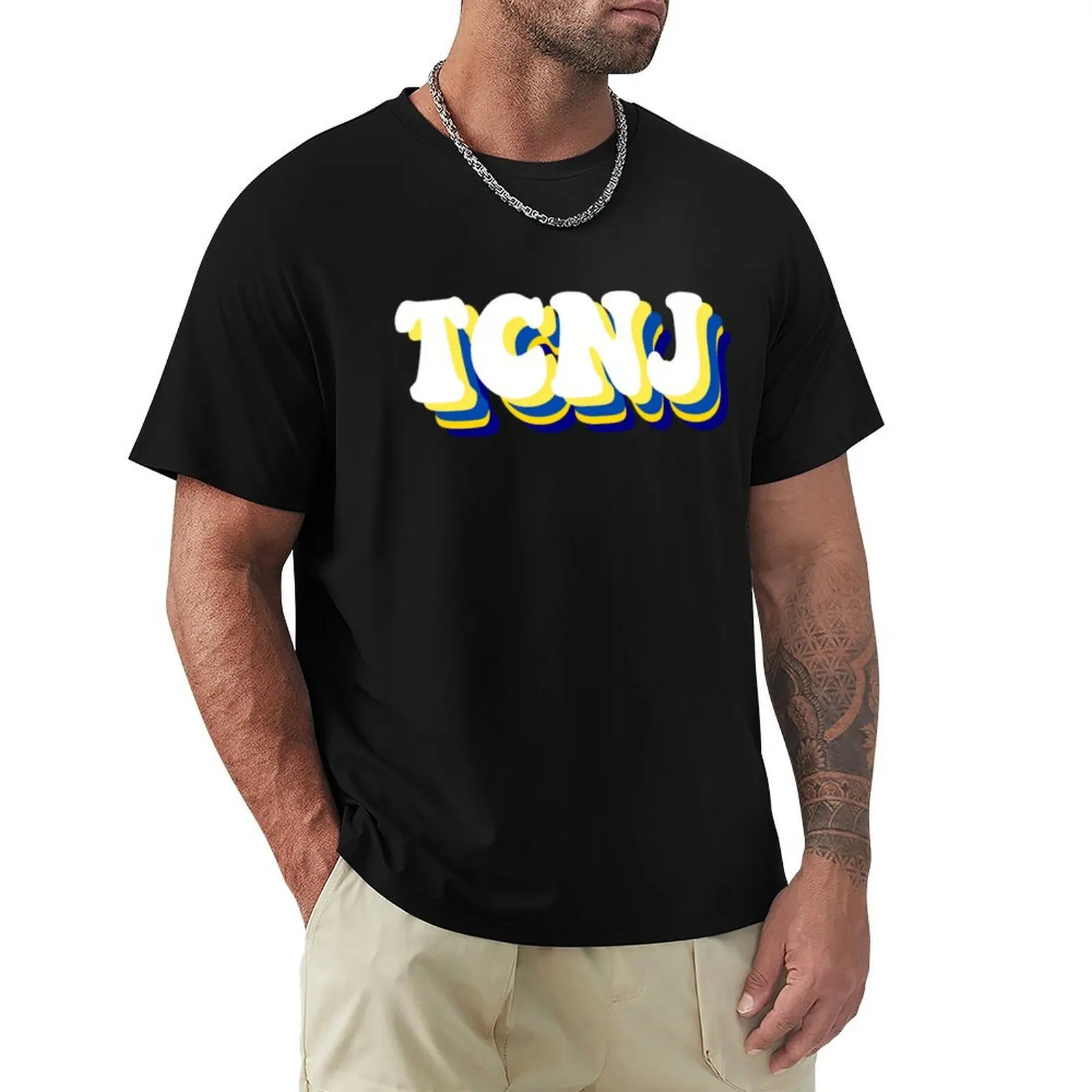 

TCNJ T-Shirt clothes gifts for boyfriend plus size men clothing