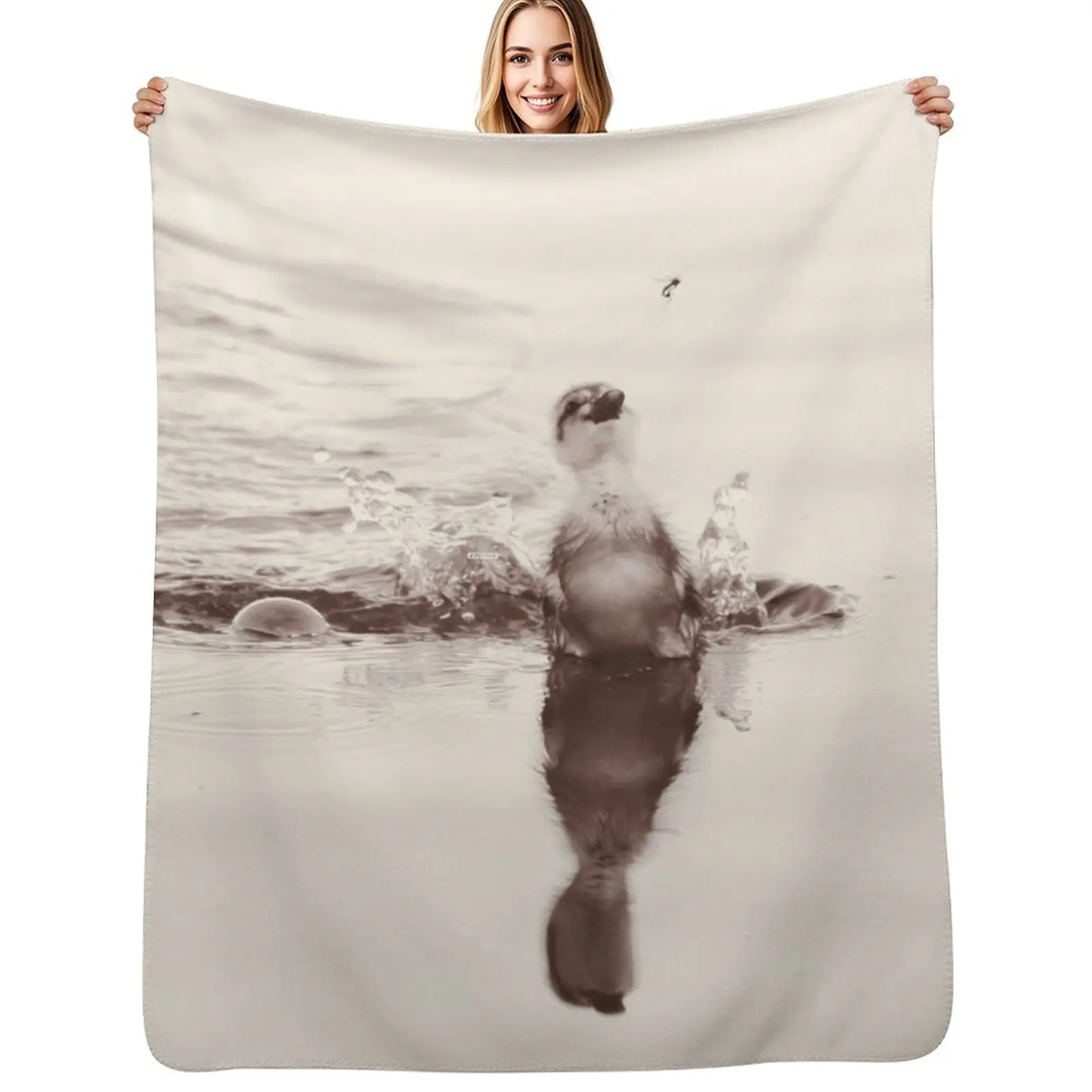 

Chick on the hunt / Swiss Artwork Photography Throw Blanket Cozy Throw Blanket for Bed Sofa Chair