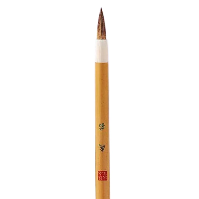Mixed Hair Calligraphy Brush Short Brush Holder Portable Small Regular Script Writing Brush Copying Calligraphy Models Brush Set