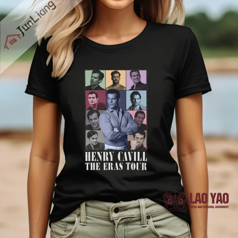 Henry Cavill Graphic Tees Männer Kleidung Kurzarm T Mann Kleidung männer T-shirt Streetwear Top Frauen Vintage Y2k Tops Harajuku