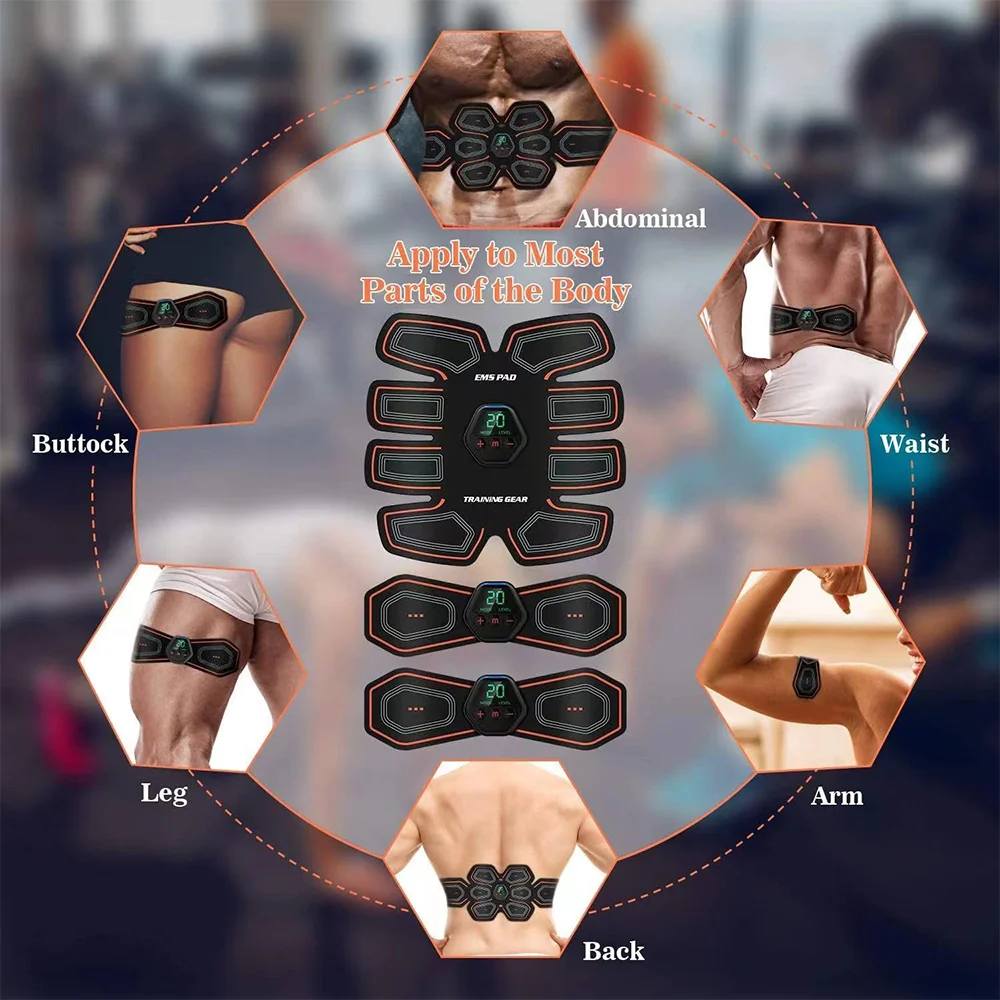 Display Screen Abdominal Muscle Patch New Product EMS Household Muscle Fitness Exercise Training Abdominal Equipment