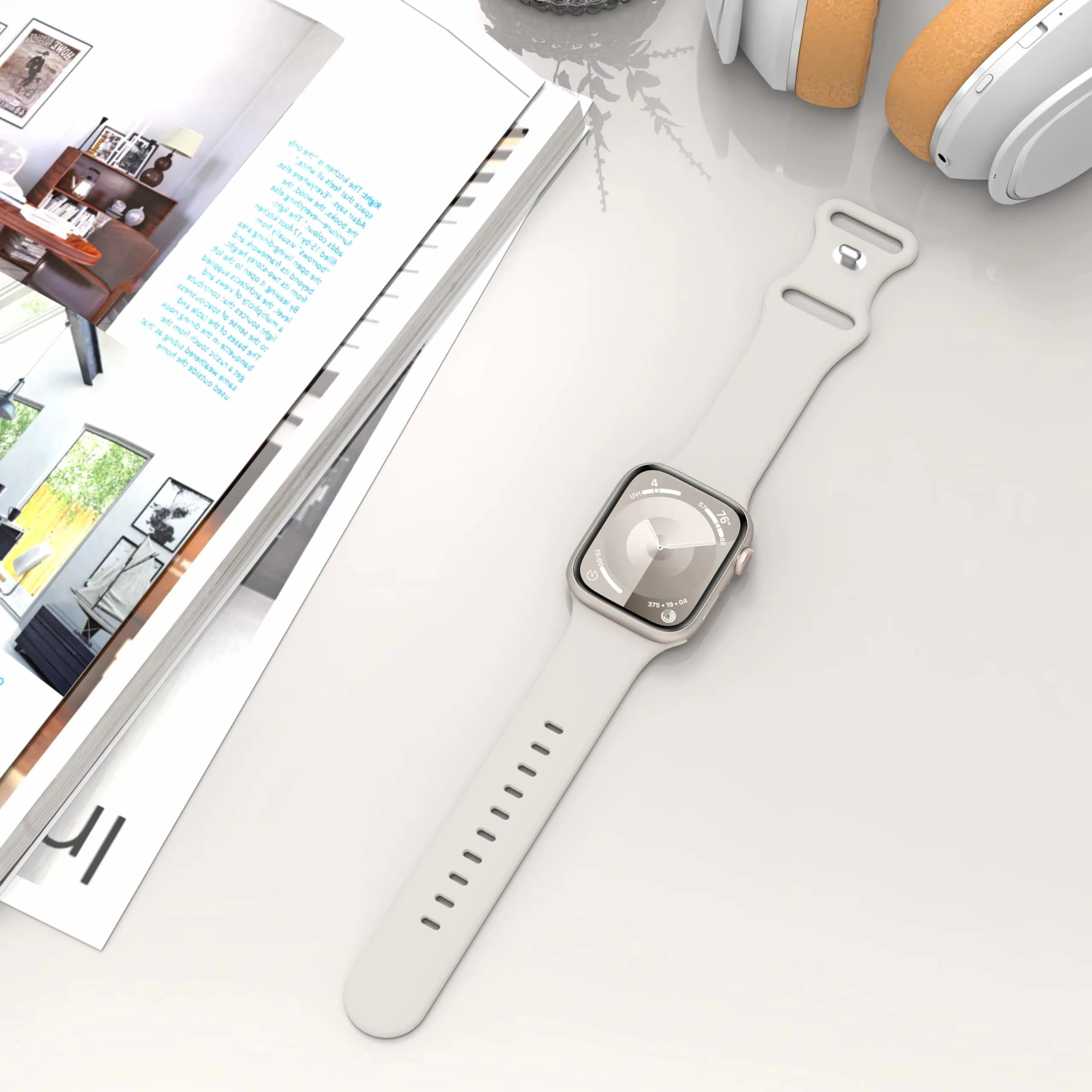 Silicone Strap For Apple Watch Band 40mm 44mm 45mm 41mm 42-46mm sport wrist correa iwatch series 10 8 7 se 4 5 6 9 ultra 2 49mm