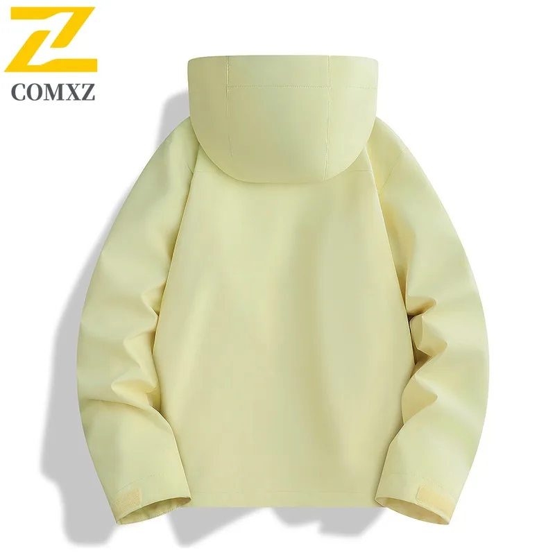 COMXZ الرجال مغامرة سترة أنيقة مقنعين تصميم في الهواء الطلق متعددة الوظائف معطف التزلج عادية سميكة الدفء الشتاء معاطف جديدة