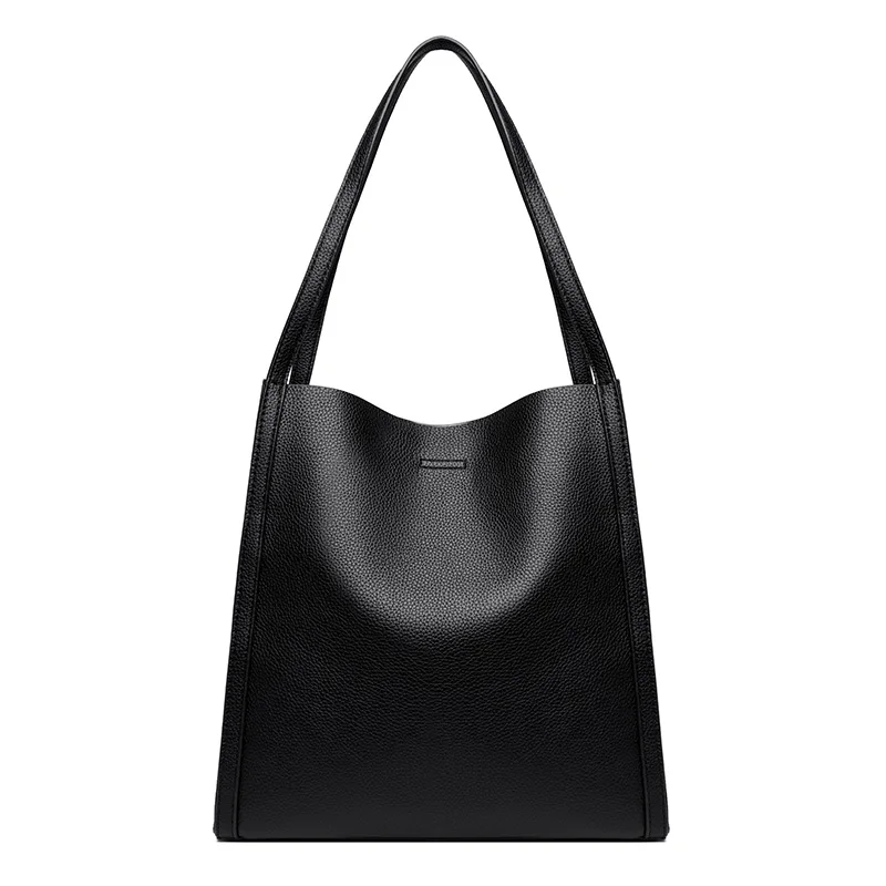 Borsa da donna in morbida pelle di alta qualità borsa a tracolla da donna in tinta unita di design di lusso di grande capacità