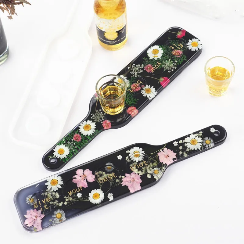 الشمبانيا الزجاج قالب قالب من السيليكون النبيذ الرف صينية تخدم مجلس كأس للنبيذ حامل راتنجات الايبوكسي DIY بها بنفسك الحرفية صنع أداة ديكور المنزل