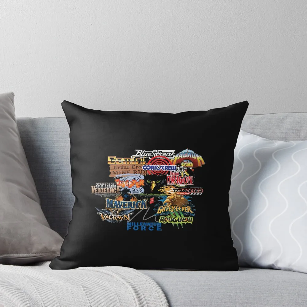 

Cedar Point Roller Coaster Designer \t Throw Pillow pillow pillowcase pillow cover christmas Rectangular Cushion Cover