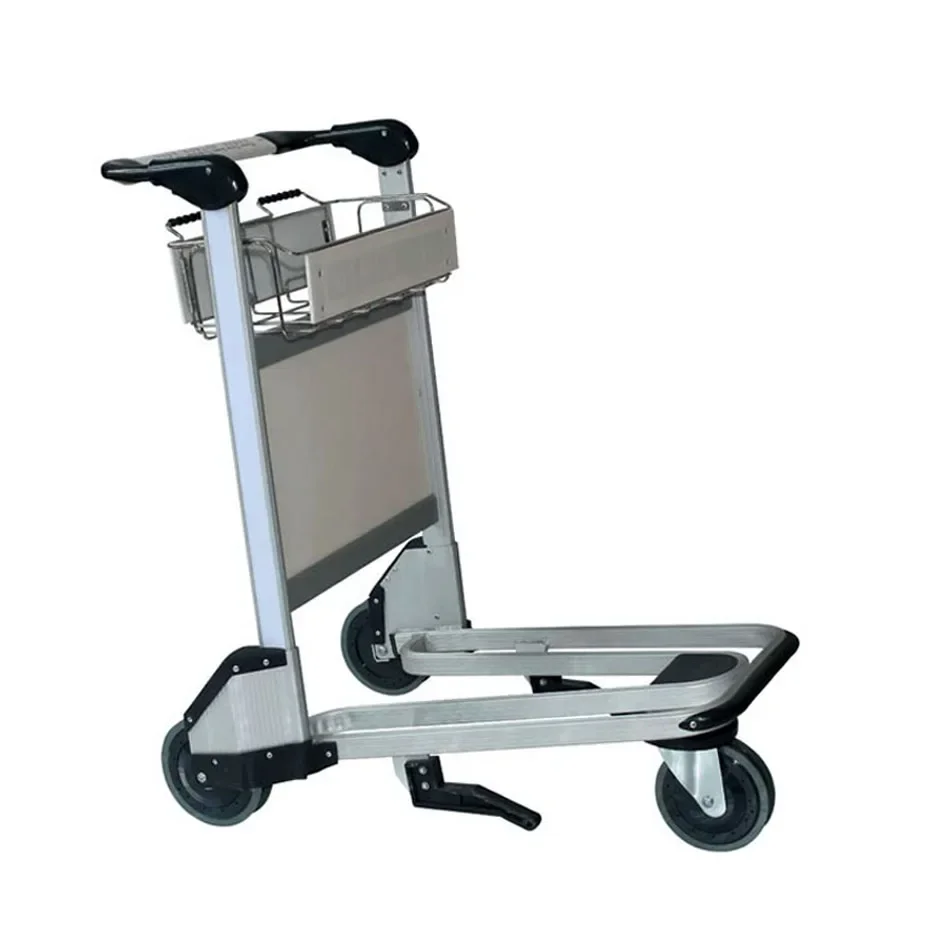 

luggage baggage aluminium airport passenger wheelbarrow