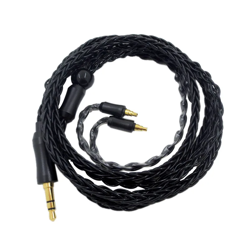 Cable de Audio de repuesto para auriculares Sennheiser IE40PRO, Cable de actualización, Cable de extensión de auriculares (negro)