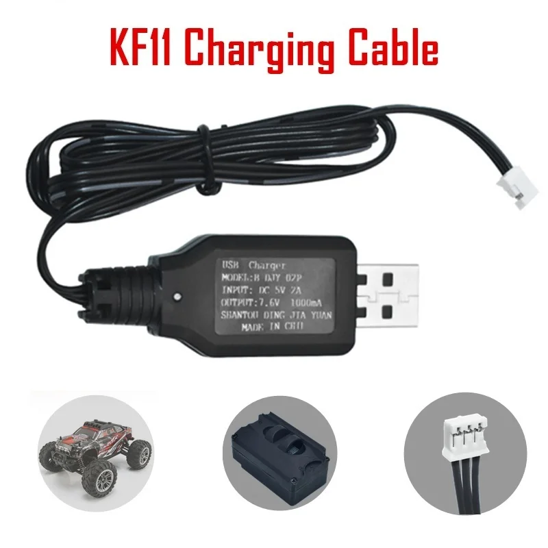 KF11 Fernbedienungsauto Original-Ladekabel 7,6 V USB-Ladegerät für KF11 Auto-Batterieladekabel