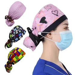 Unisex Dental Dentist Hat Vet Lab Pet Shop Scrubs Hat Nurse Medical Work Hat Surgical Cap Clinic Nursing Cap Nurse Scrub Cap