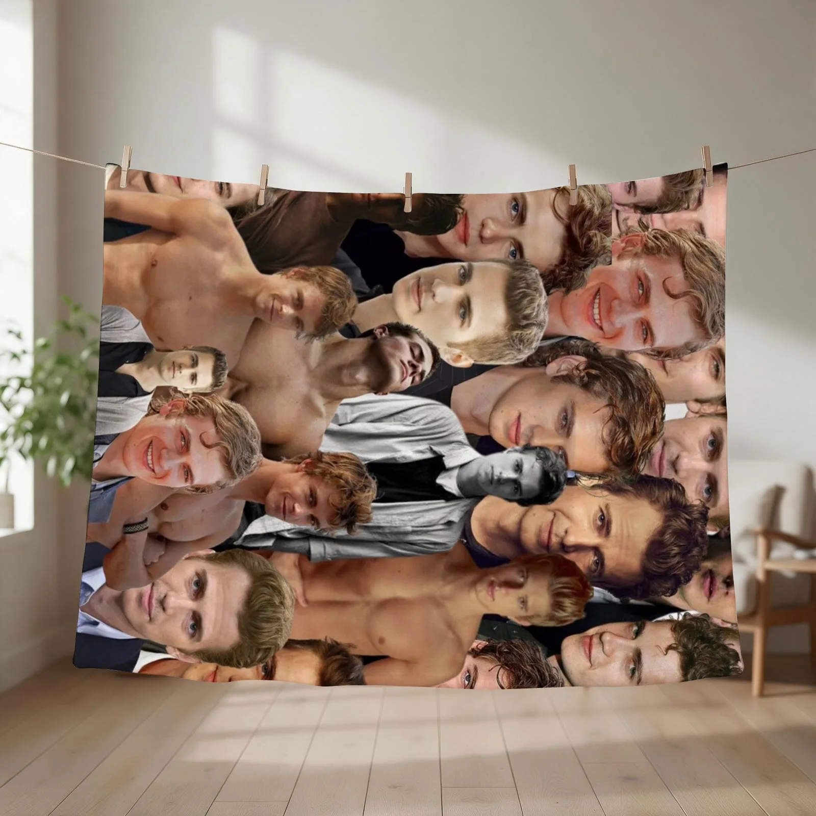 Hayden Christensen Photo Collage Throw Blanket