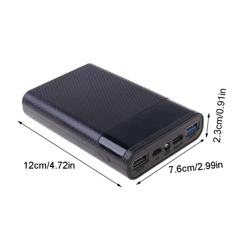 Dropship QC3.0 Dual USB Type-C PD 4x 18650 Batteria fai da te Box per Case Lightweigh