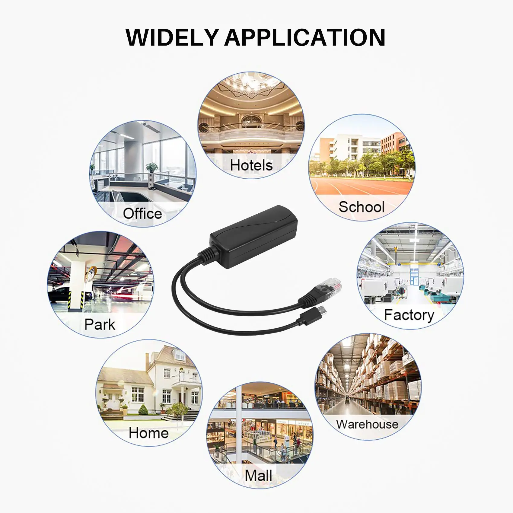 

POE Power Supply Module Standard Isolated Splitter 48V To 5V2.4A USB Interface Splitter-AEF7