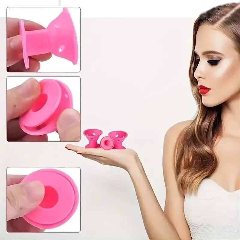 PVC Bagged Mushroom Bell Silicone Hair Curlers The Marvelous Mrs. Maisel Same Style Heatless Curler