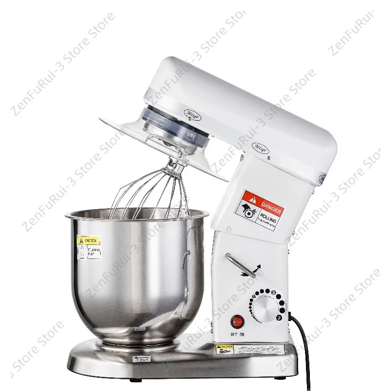 Household Dough Mixer, 5L 7L 10L Stainless Steel Bowl Stand Food Mixer for Kitchen Baking