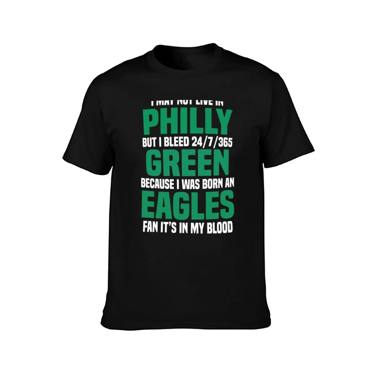 I MAY NOT LIVE IN PHILLY... T-Shirt Work Wear Breathable Tee T-Shirt