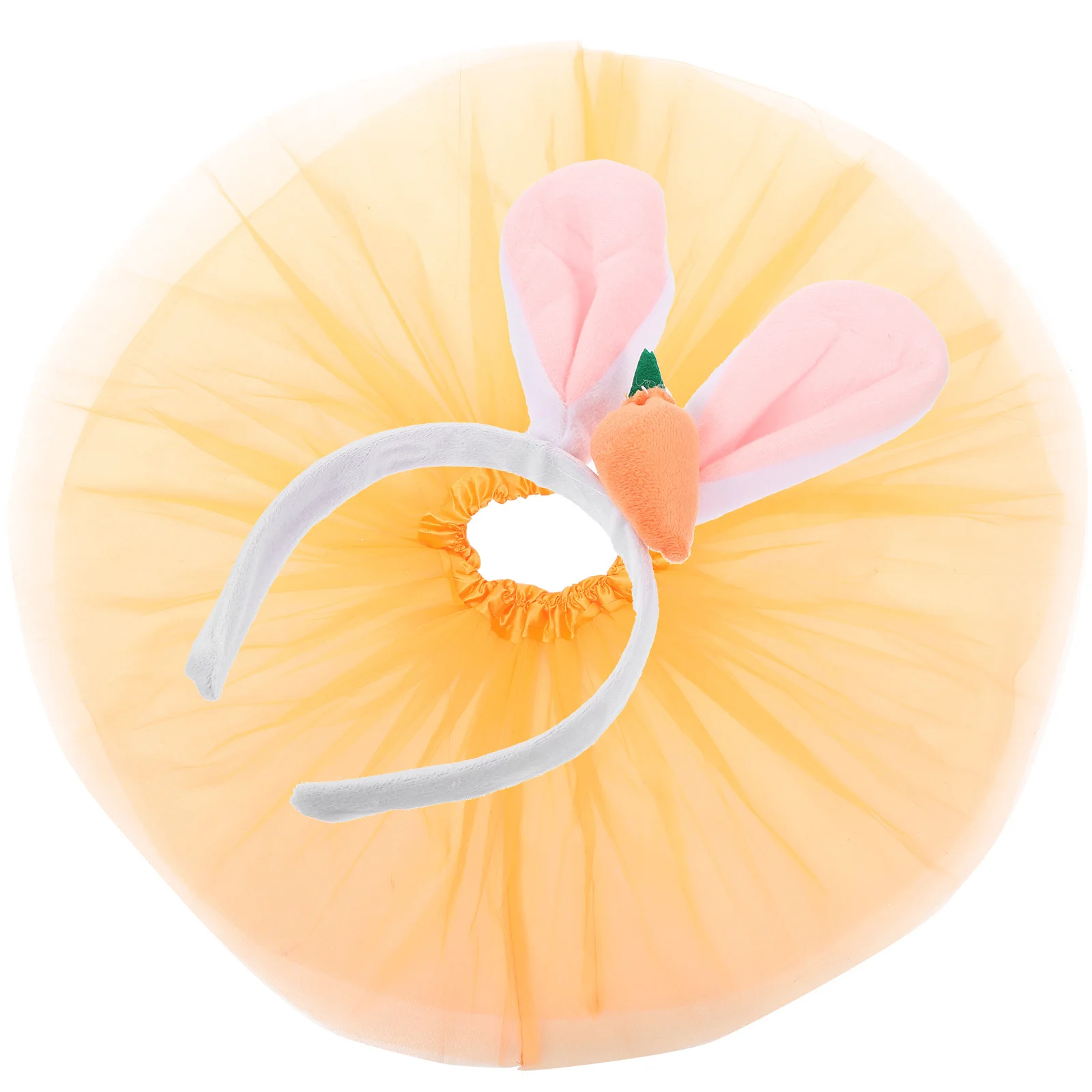1 Zestaw Opaska na Głowę z Uszami Królika Wielkanocnego Uszy Królika dla Dzieci i Dorosłych Miękka Lekka Spódniczka Tutu na Imprezę Wielkanocną Kostium Spódniczka Tutu