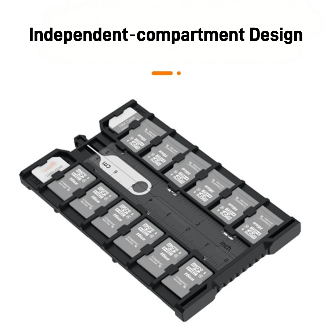 Mini Portable Memory Card Storage Case Shockproof Pressure Resistant Holder for Micro SD Card Nano SIM NM Card Organizer Box