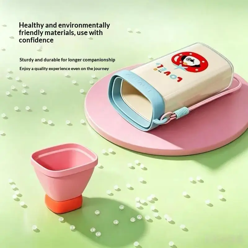 Hot Plastic 3 In 1 Toothbrush Cup Large Capacity Cartoon Toothbrush Toothpaste Storage Box Space Saving Toothbrush Cup Travel