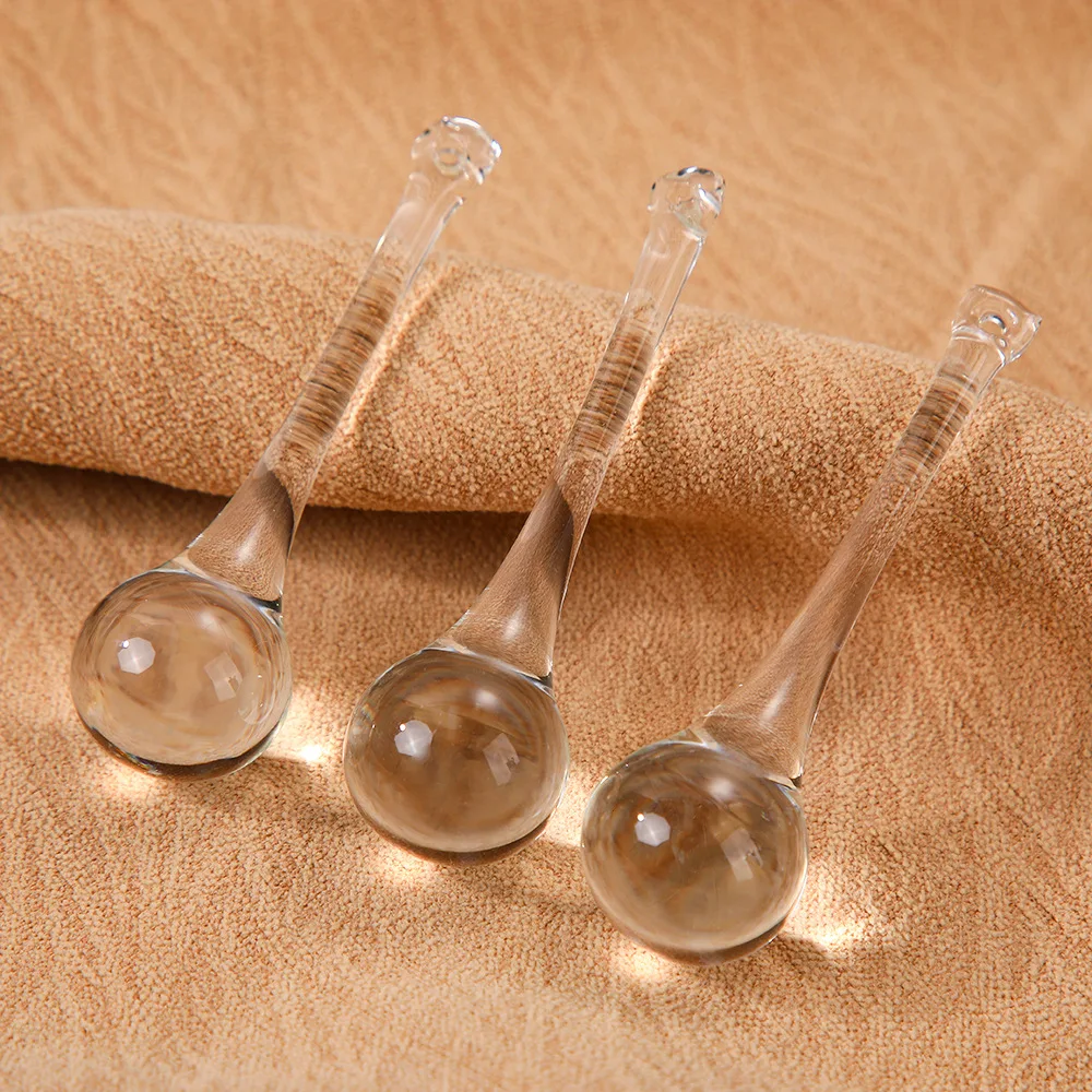 Camal 5Pcs Crystal Raindrop Prism Pendant 20x60mm Clear Faceted Glass Drops, Chandelier Hanging Garland, Wedding Party Centerpie