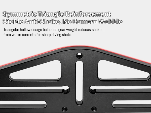 Nitescuba Dual-Griff-Halterung Unterwasser-Kamerahalterung für DIVEVOLK SeaTouch 4 Max & Universelle Tauchkameragehäuse – Detail 6