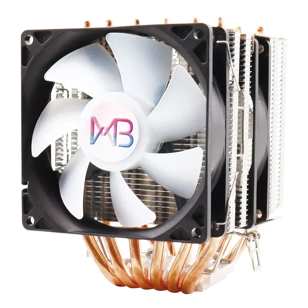 CPU Cooler Silent RGB 6 Heatpipes Ventilador PWM 4PIN For Intel 1150 1151 1155 1156 1200 1700 2011 X79 X799 AM3 AM4 Radiator