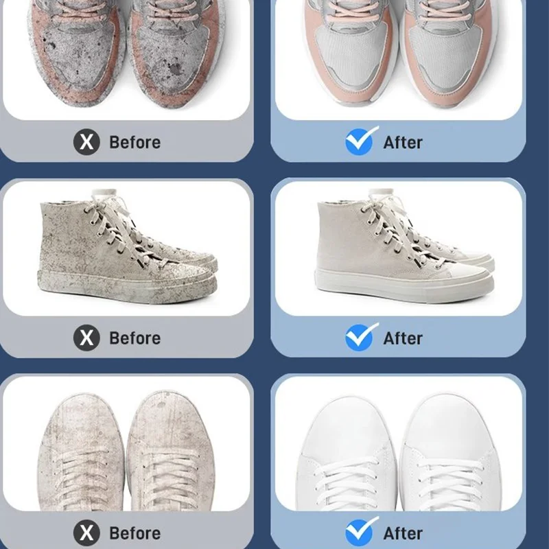 Limpiador de Zapatos blanco de 1/2/4 piezas, limpiador blanqueador de zapatos, limpiador doméstico, espuma de descontaminación fuerte, agente de