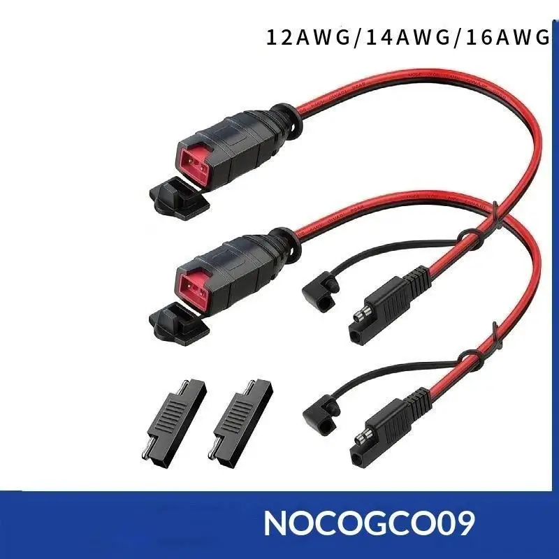 NOCO Intelligent Battery Charger SAE Extension Cable, 14AWG Heavy-Duty Waterproof Plug SAE Connector Cable.